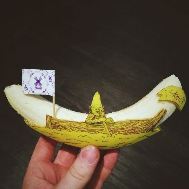 Голландский художник творит чтото невероятное с бананами