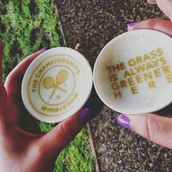 Кофе от чудо кофемашины на турнире по теннису Instagram coffeeripples