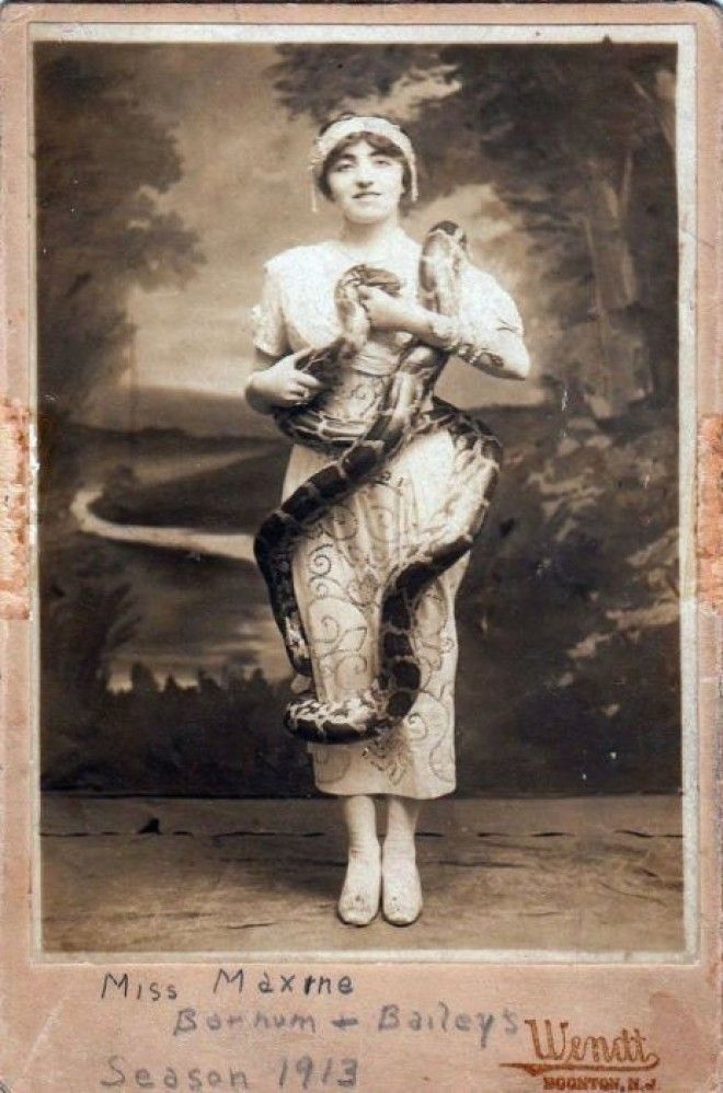 Фото датировано 1913 годом, где элегантная девушка держит рептилию. Фото датировано 1913 годом где элегантная девушка держит рептилию