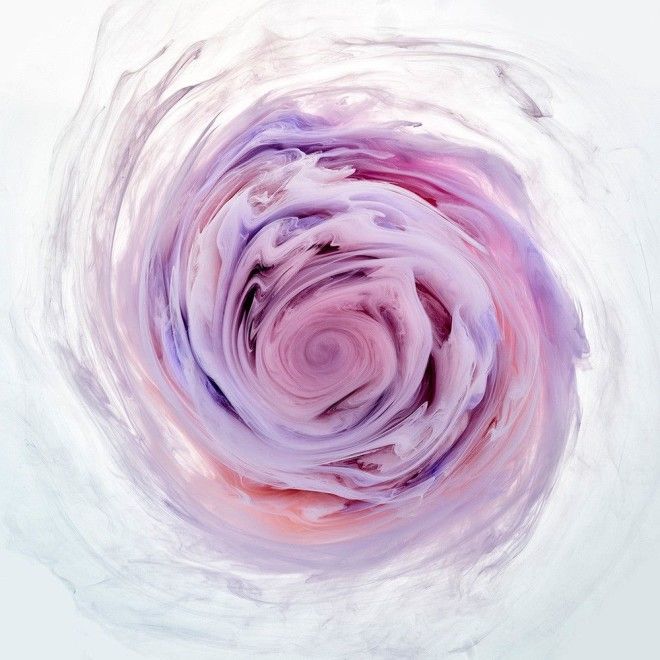 Flowers and Swirls цветы из красителей фотосерия Марк Моусон Mark Mawson