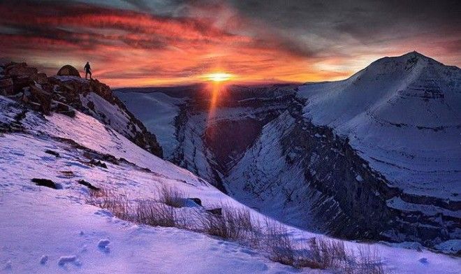 Снежный каньон на снимках Макса Рива