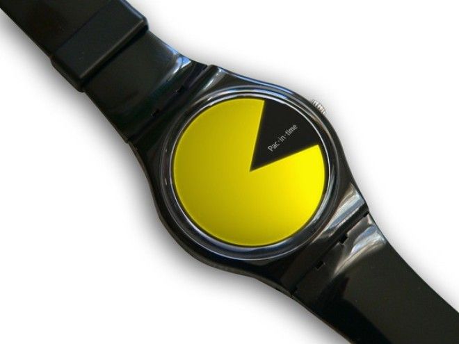 Часы в стиле Pac-Man Часы в стиле PacMan
