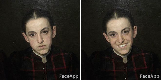 Парень ходит по музеям и смешит старинные портреты с помощью FaceApp