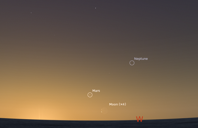 Марс Если Юпитер днём разглядеть сложно Марс  почти невозможно Но именно что почти  при редких условиях схожих с таковыми при наблюдении Юпитера красную планету можно увидеть в дневном небе