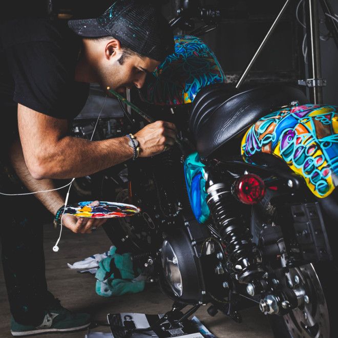 Преображение мотоцикла Harley Davidson