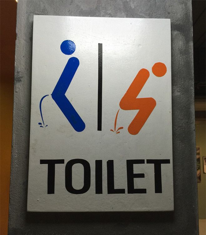 33 веселых туалетных таблички из разных концов света