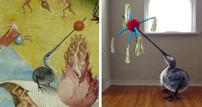 Художник делает фигурки персонажей Босха из папьемаше 