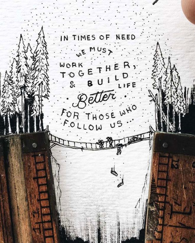 Удивительные миниатюрные иллюстрации