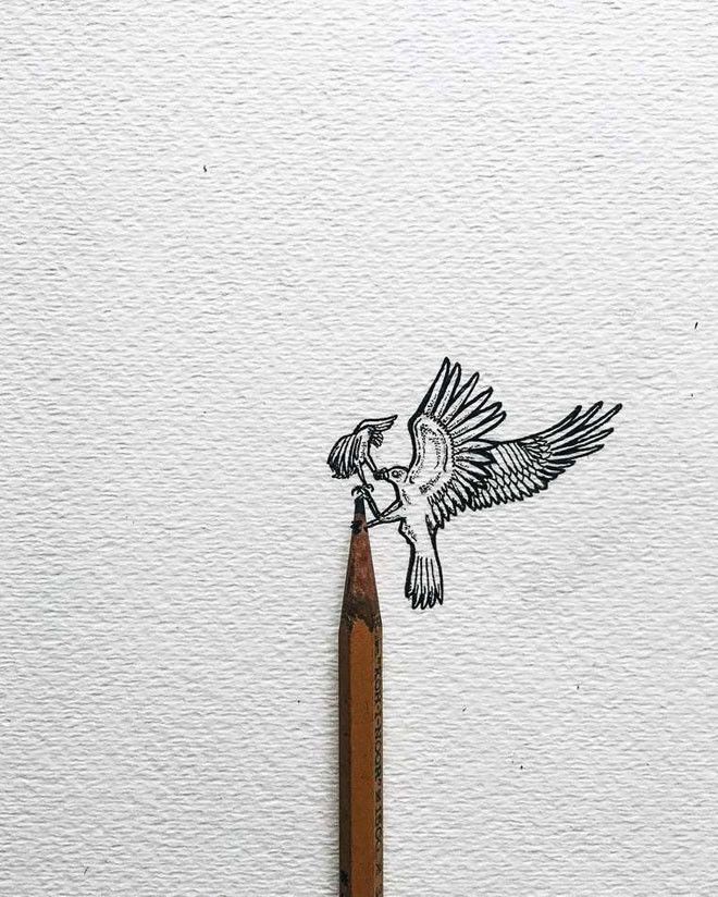 Удивительные миниатюрные иллюстрации