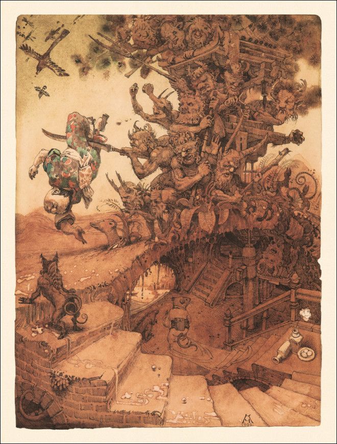 22 недетские иллюстрации из японских детских книжек