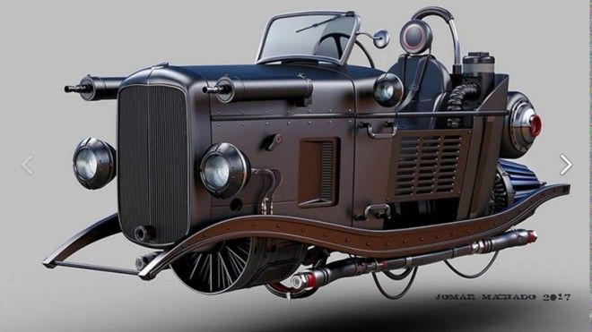 Жомар Машаду потрясающий автомобильный иллюстратор 