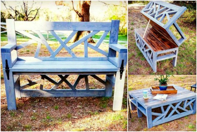 Садовая скамейкатрнасформер