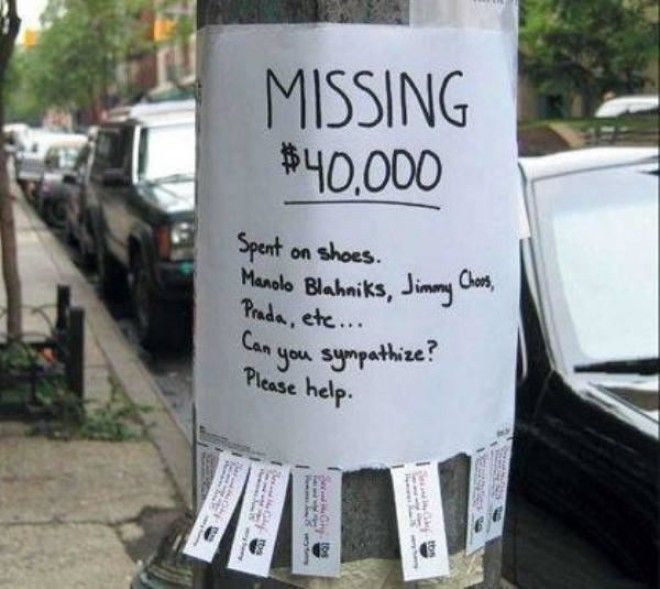 13 смешных объявлений о пропаже которые заставят вам улыбнутся