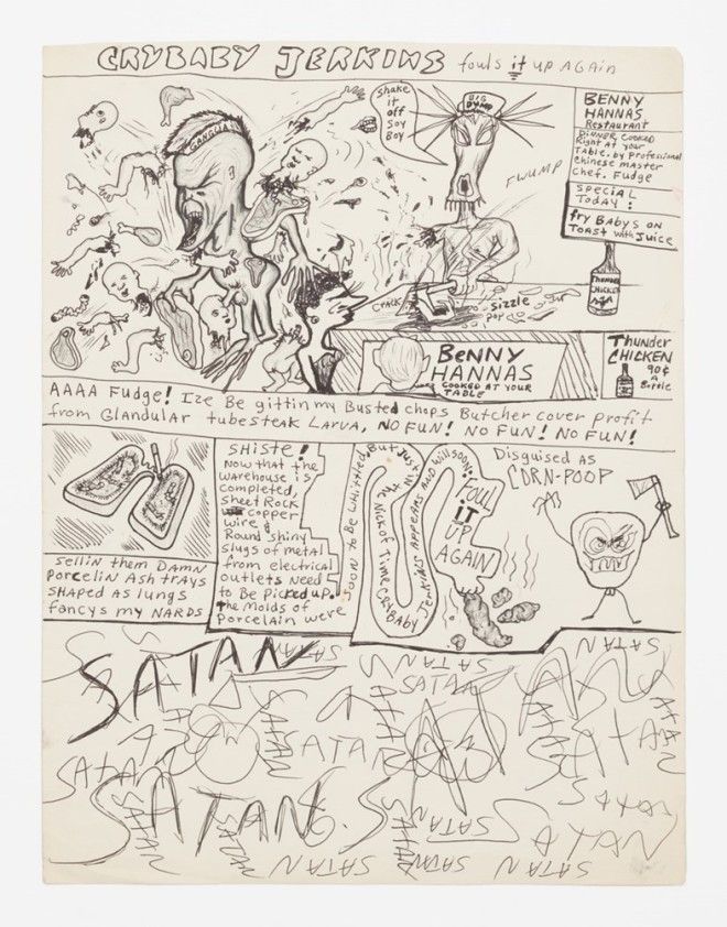 Посмотрите на рисунки Курта Кобейна которые ранее никогда не публиковались