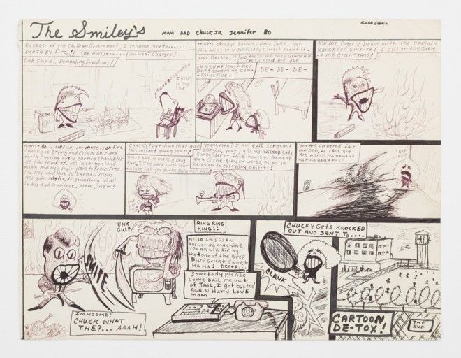 Посмотрите на рисунки Курта Кобейна которые ранее никогда не публиковались