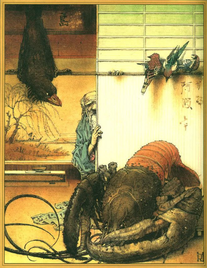 22 недетские иллюстрации из японских детских книжек