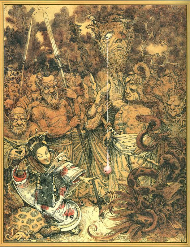 22 недетские иллюстрации из японских детских книжек