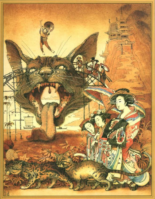 22 недетские иллюстрации из японских детских книжек