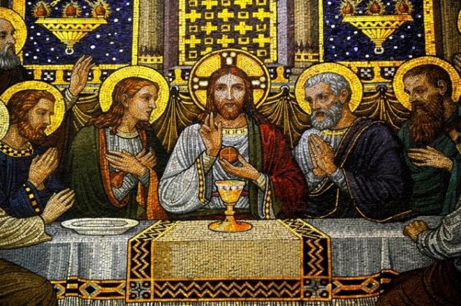 Мозаика с изображением Тайной вечери Фото cdntheatlanticcom