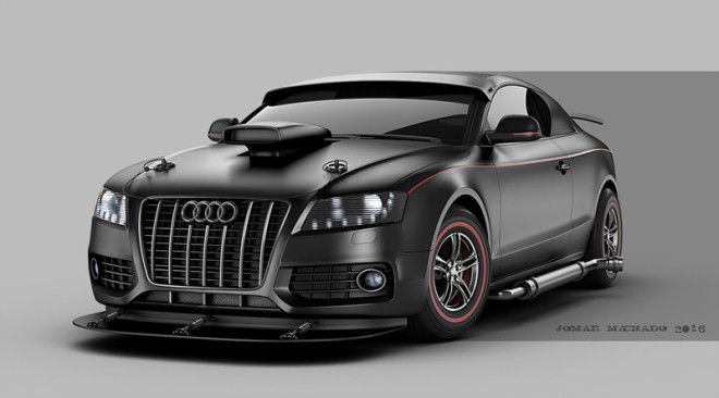 Жомар Машаду потрясающий автомобильный иллюстратор 