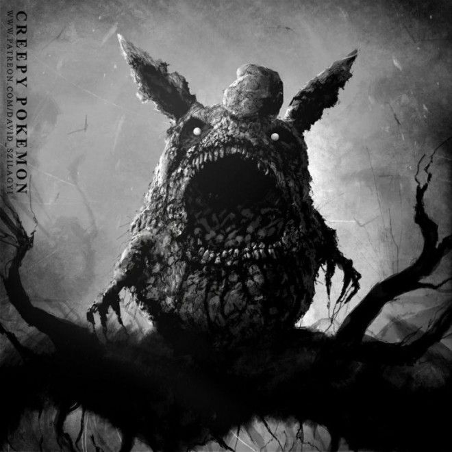 Художник превращает покемонов в ужасных монстров и они реально жуткие