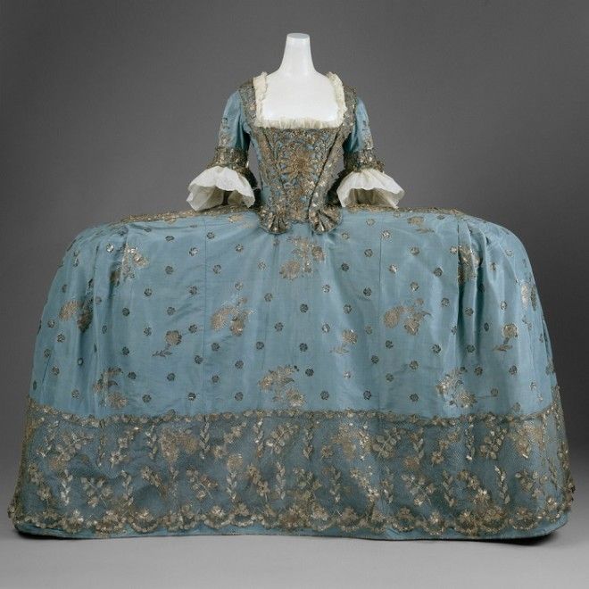 Платье придворной дамы, Британия, 1750 год. | Фото: fiveminutehistory.com. Платье придворной дамы Британия 1750 год Фото fiveminutehistorycom